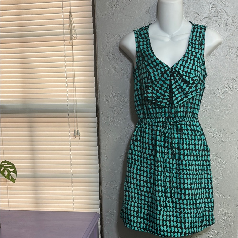 BeBop Teal Patterned Dress. (any 3 for $15)